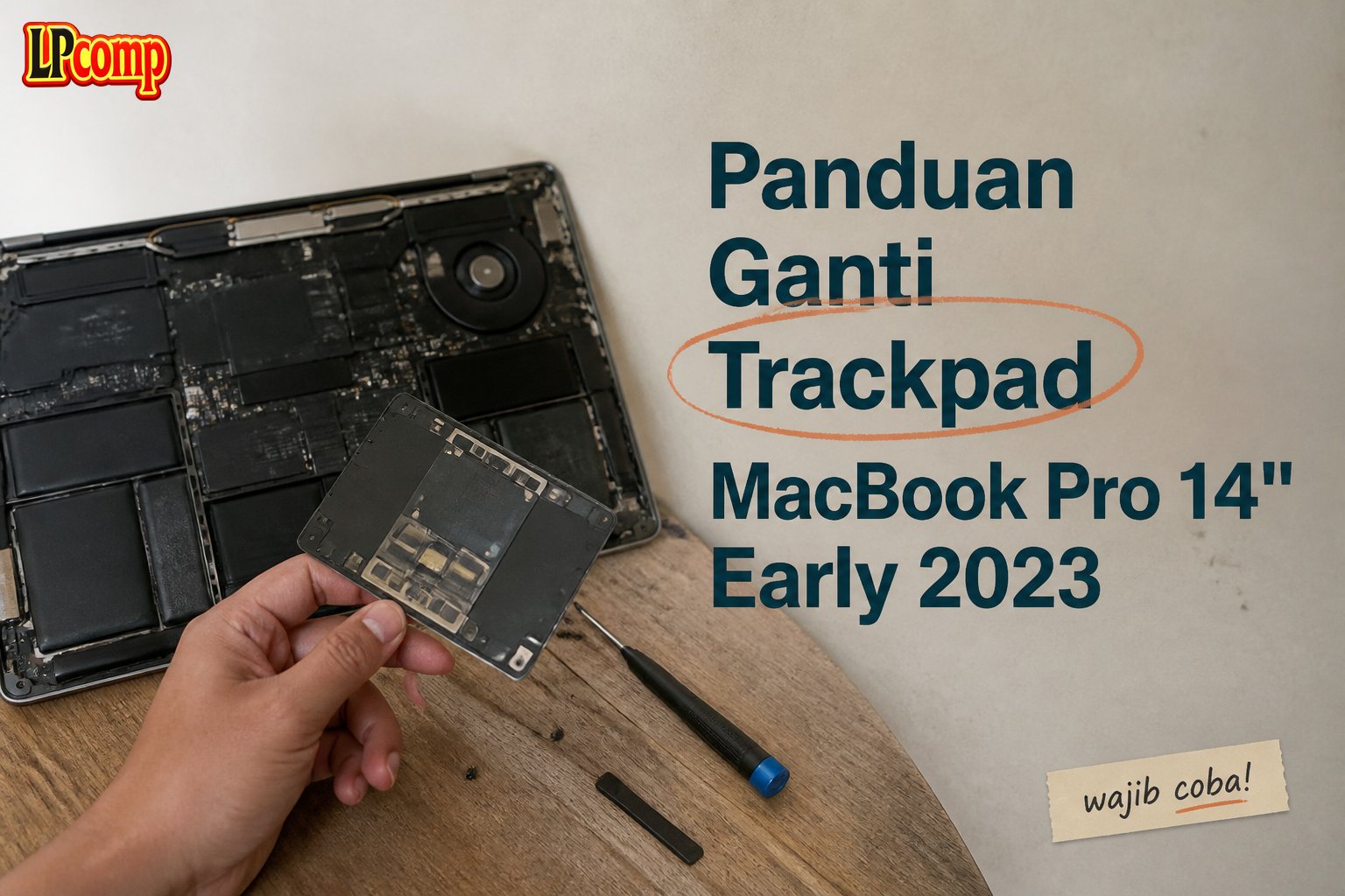 Panduan Ganti Trackpad MacBook Pro 14" Early 2023
