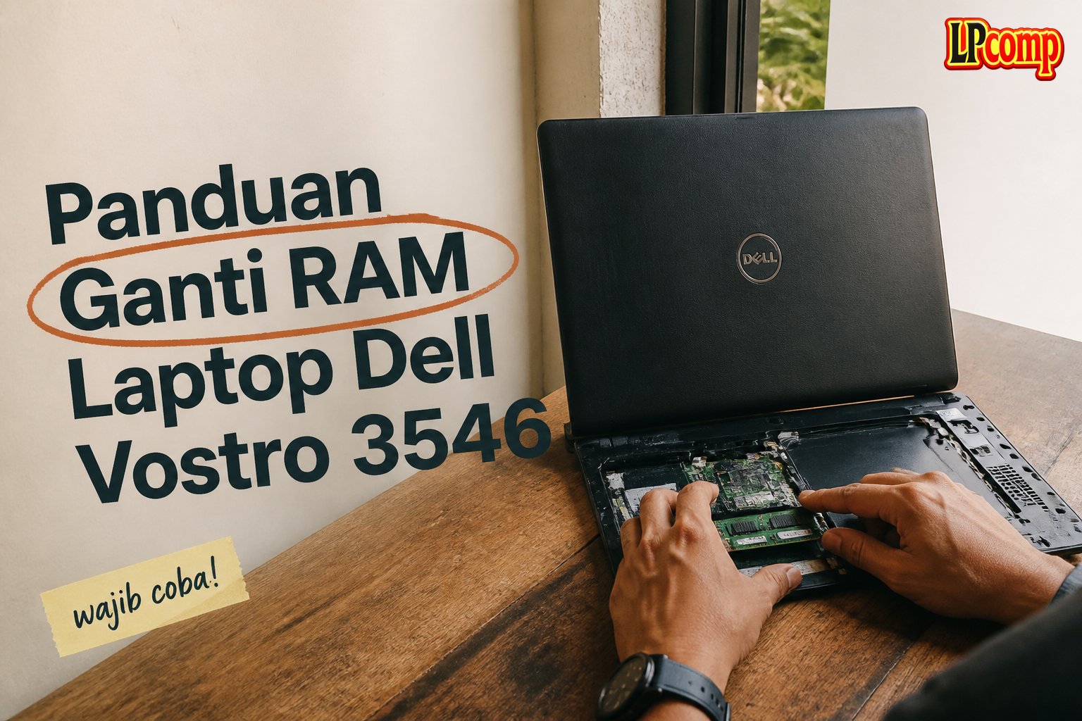 Panduan Ganti RAM Laptop Dell Vostro 3546