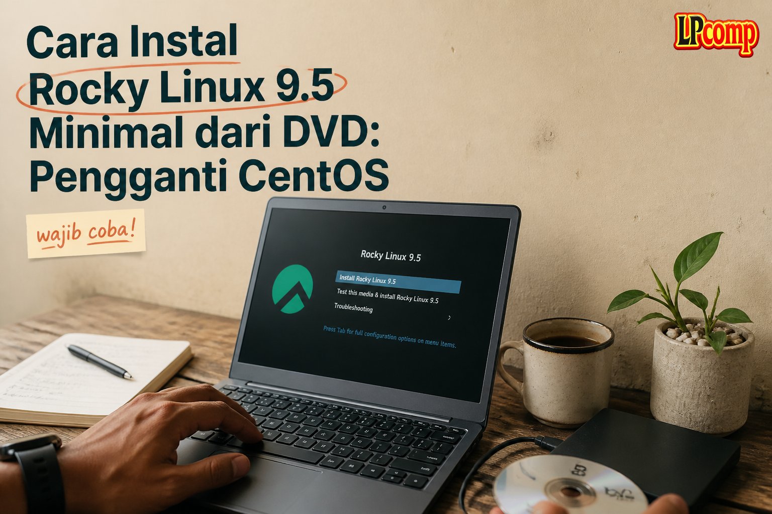 Cara Instal Rocky Linux 9.5 Minimal dari DVD: Pengganti CentOS