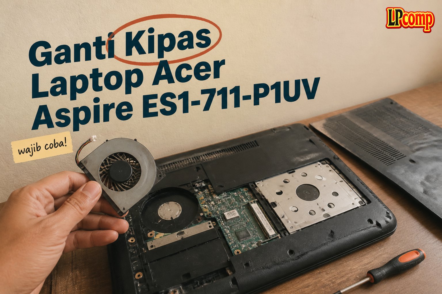 Ganti Kipas Laptop Acer Aspire ES1-711-P1UV