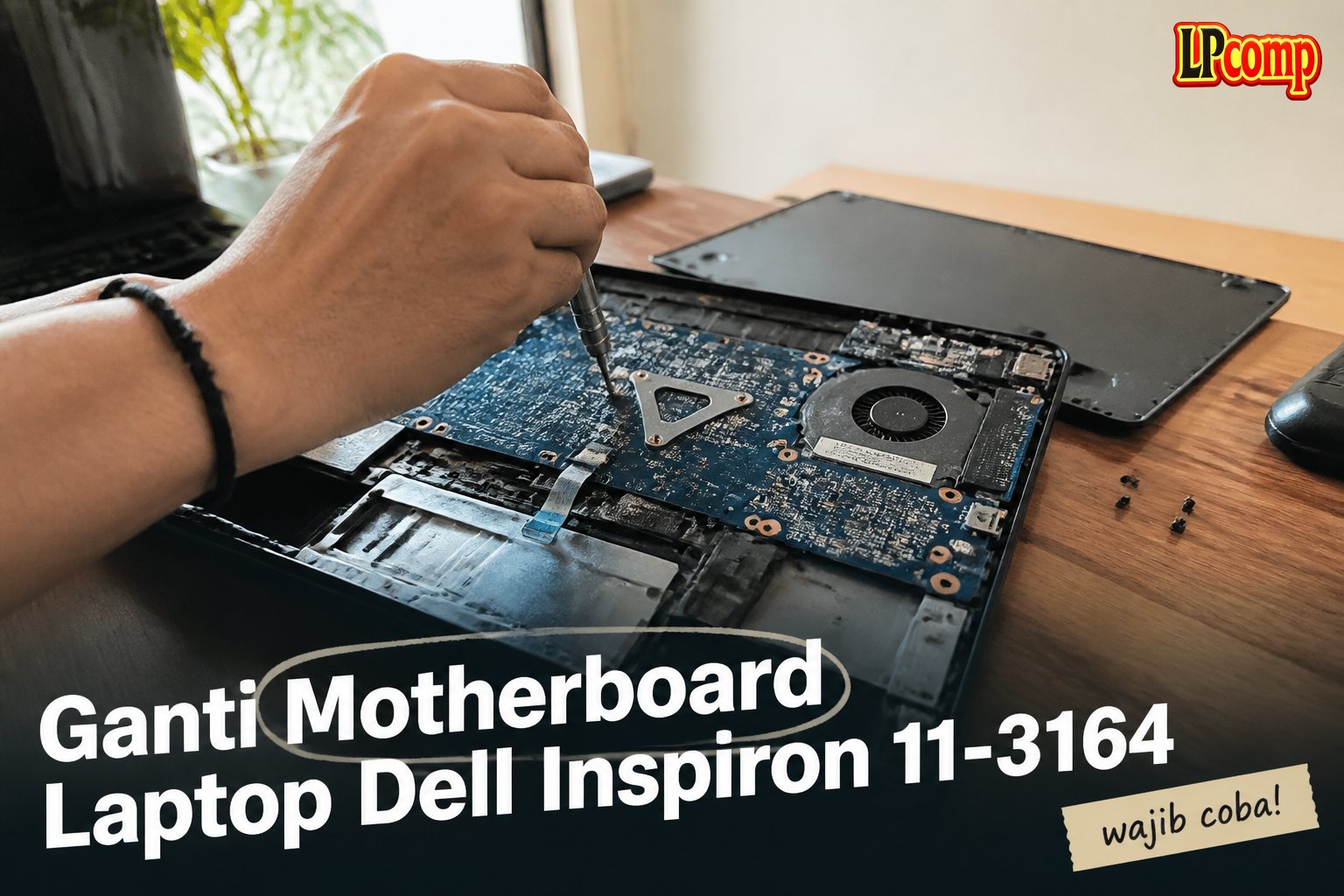 Ganti Motherboard Laptop Dell Inspiron 11-3164