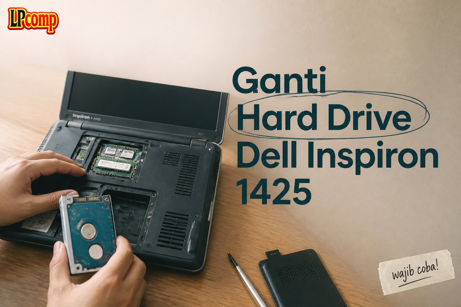 Ganti Hard Drive Dell Inspiron 1425