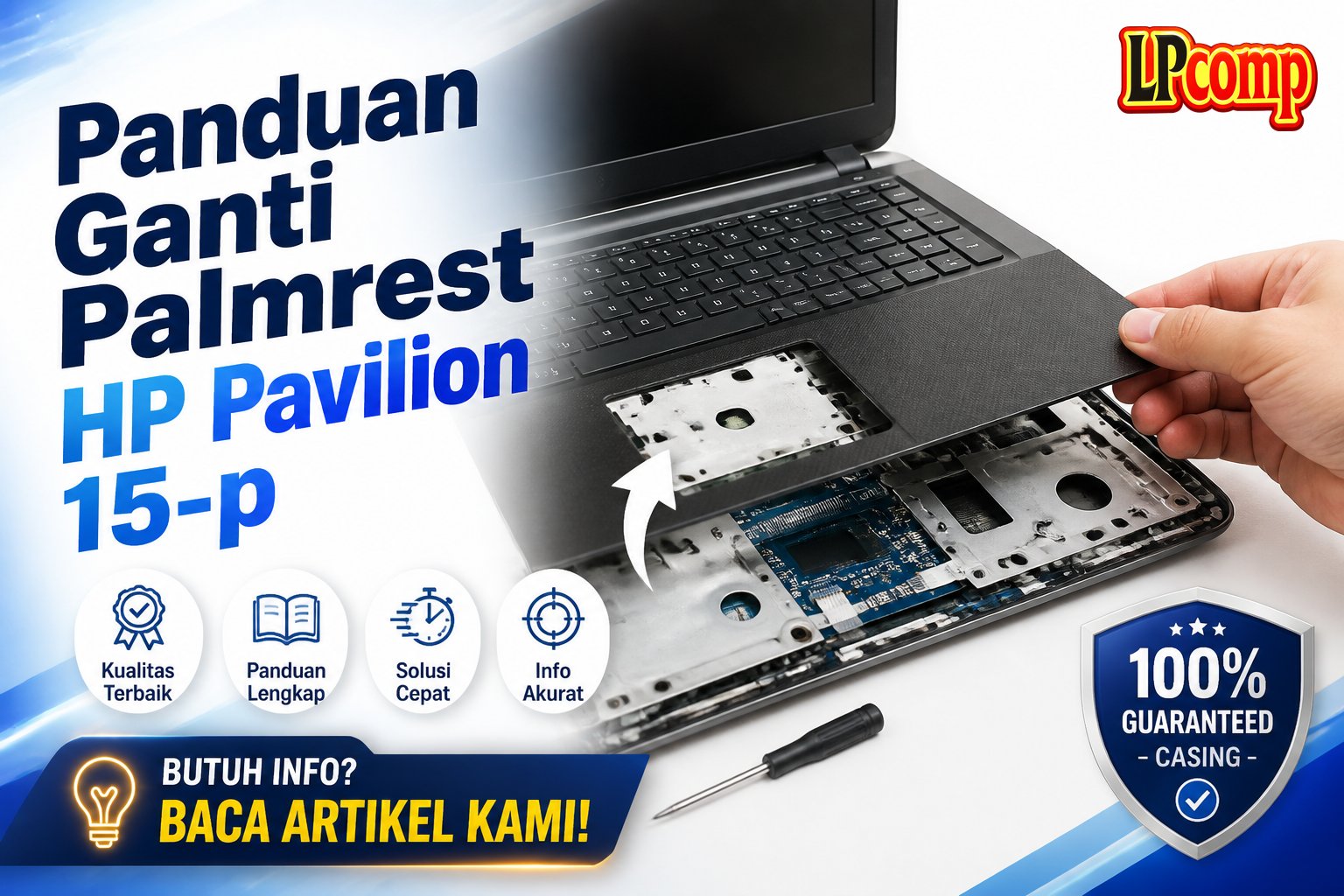 Panduan Ganti Palmrest HP Pavilion 15-p