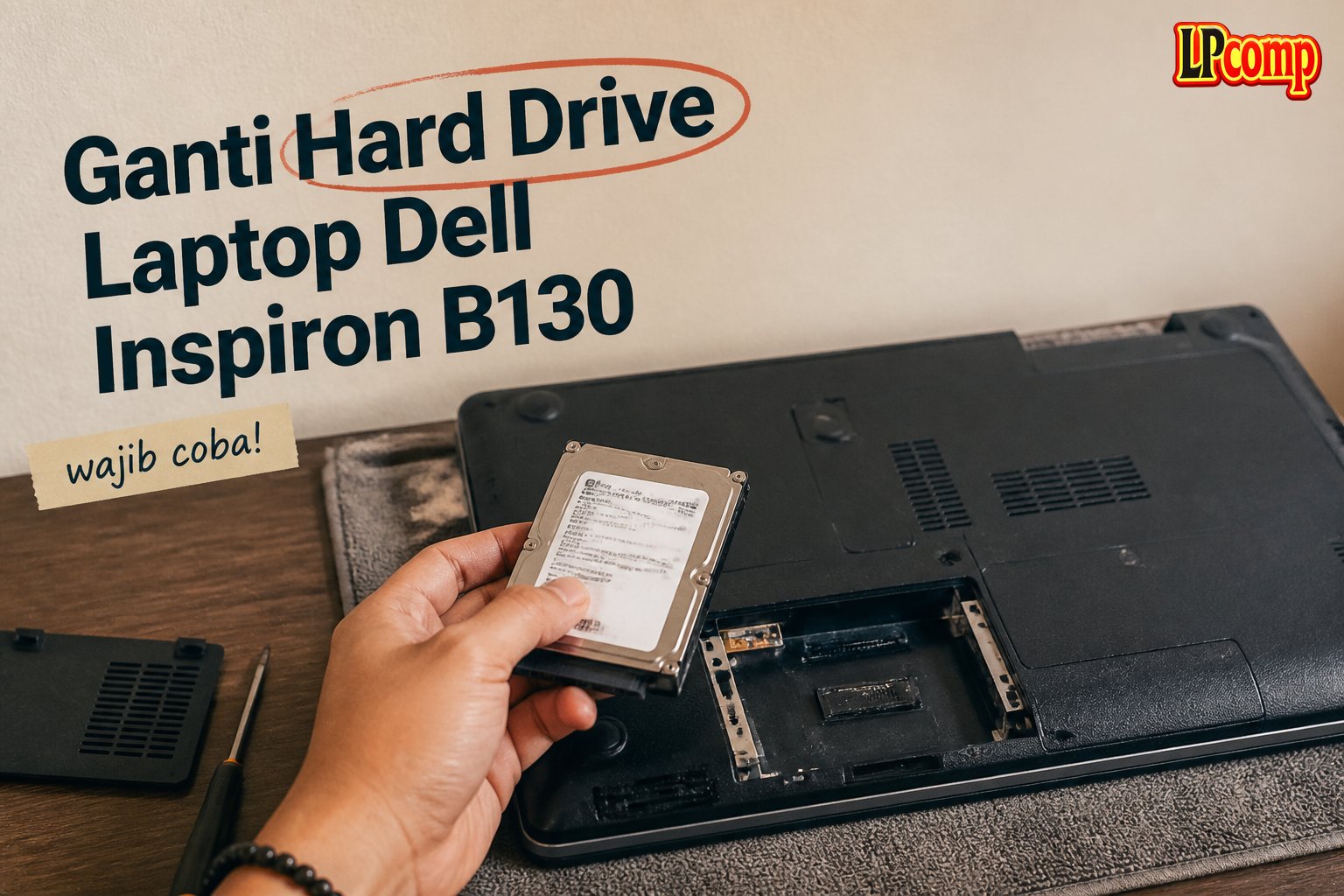 Ganti Hard Drive Laptop Dell Inspiron B130