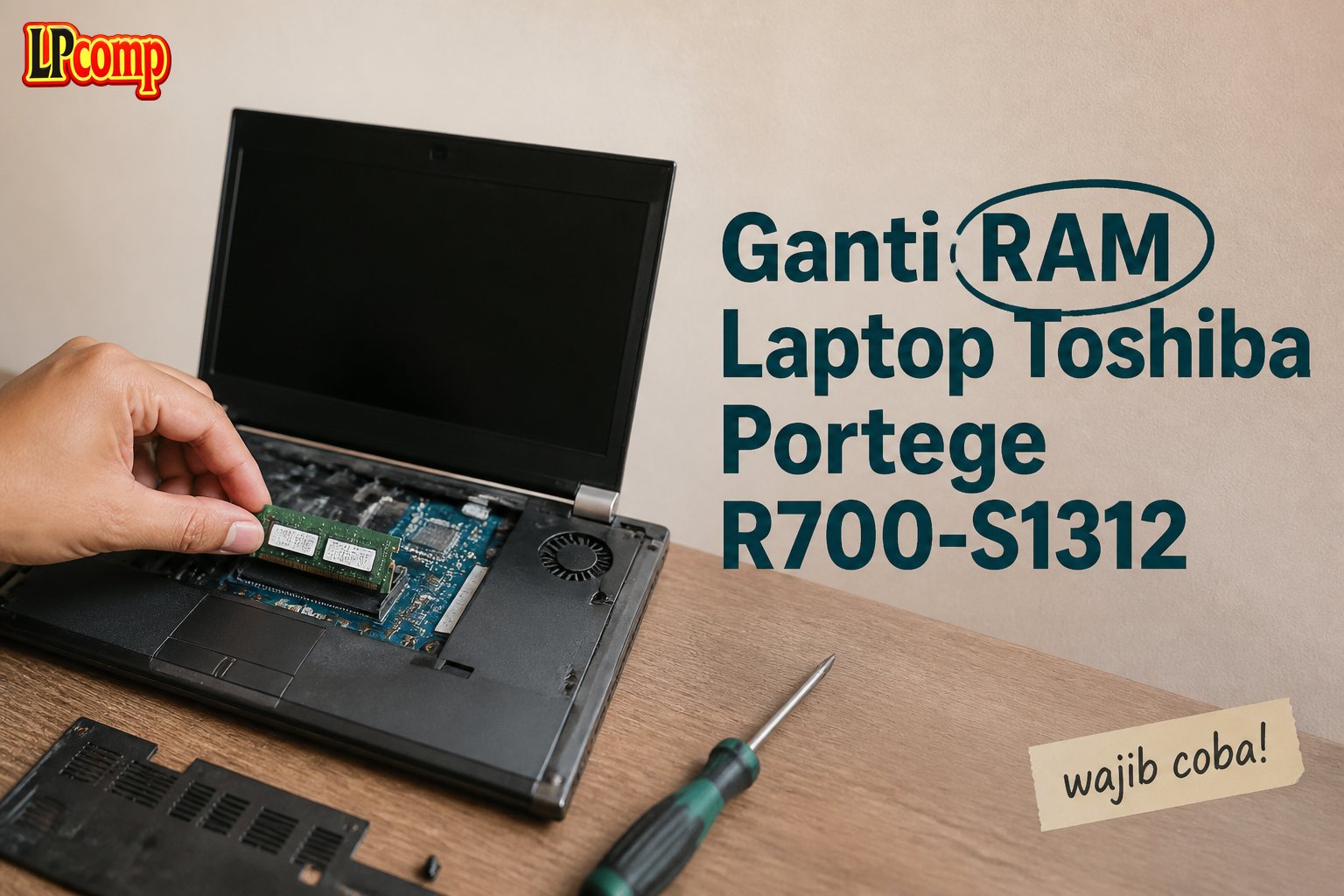 Ganti RAM Laptop Toshiba Portege R700-S1312