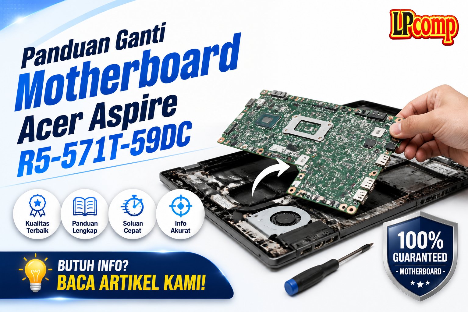 Panduan Ganti Motherboard Acer Aspire R5-571T-59DC