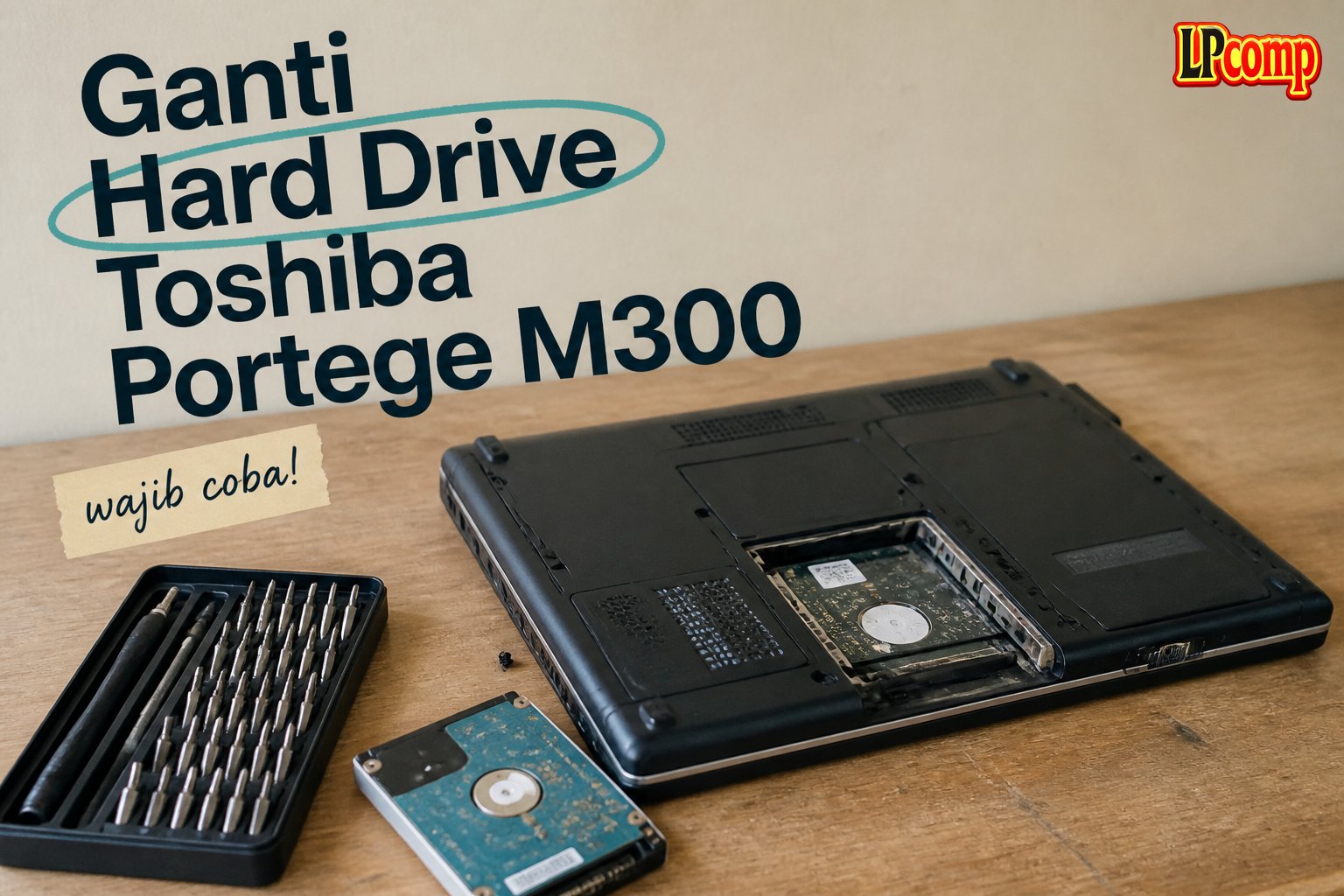 Ganti Hard Drive Toshiba Portege M300