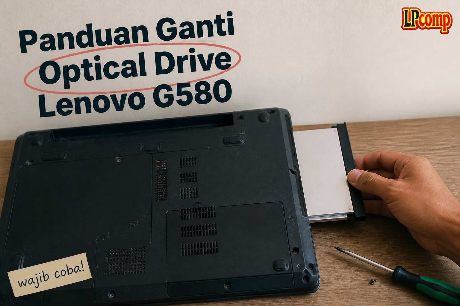 Panduan Ganti Optical Drive Lenovo G580