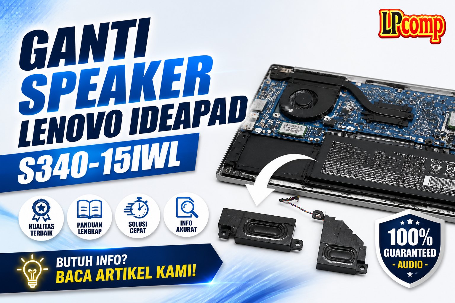 Ganti Speaker Lenovo IdeaPad S340-15IWL