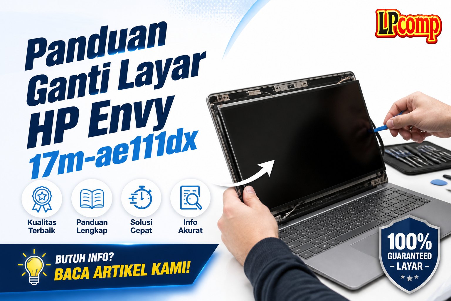 Panduan Ganti Layar HP Envy 17m-ae111dx