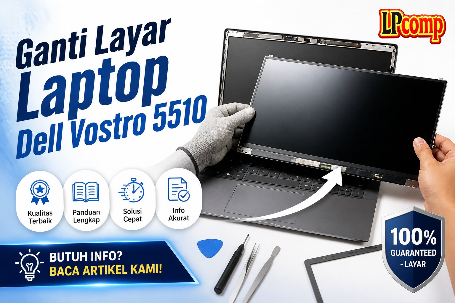 Ganti Layar Laptop Dell Vostro 5510