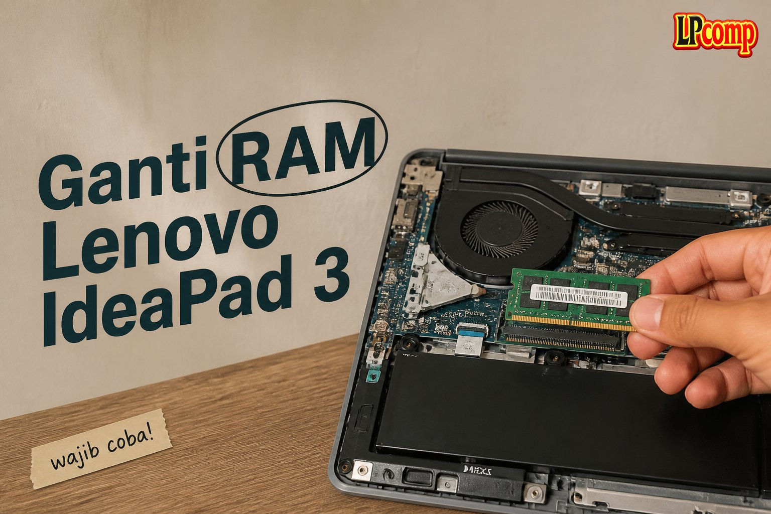 Ganti RAM Lenovo IdeaPad 3