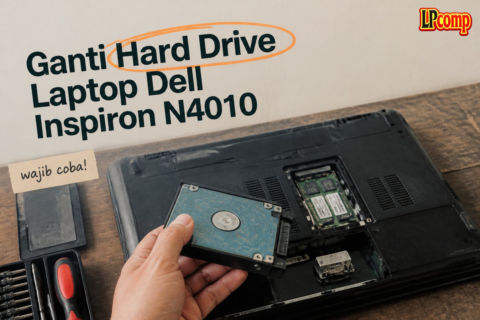 Ganti Hard Drive Laptop Dell Inspiron N4010