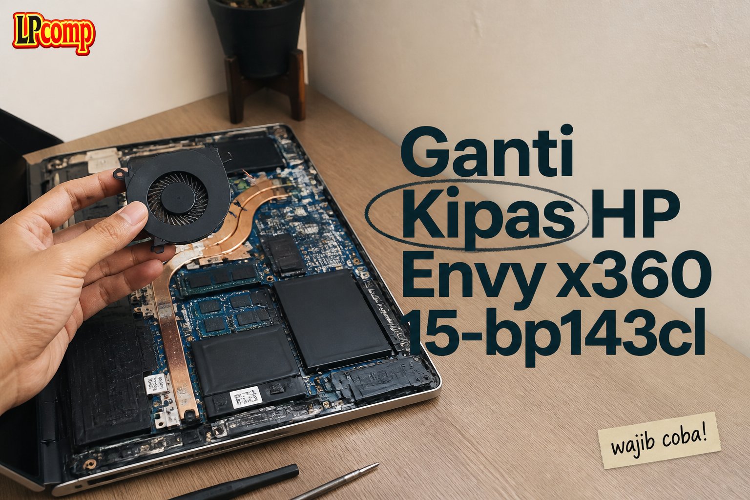Ganti Kipas HP Envy x360 15-bp143cl