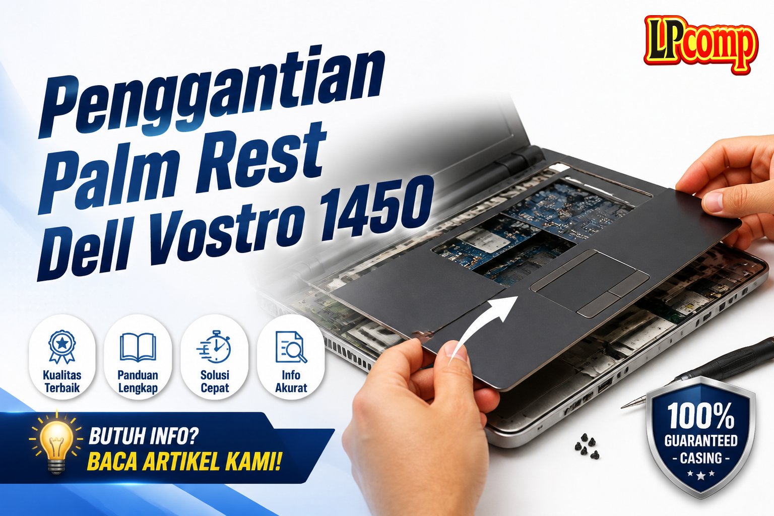 Penggantian Palm Rest Dell Vostro 1450
