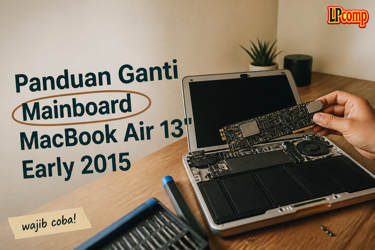 Panduan Ganti Mainboard MacBook Air 13" Early 2015