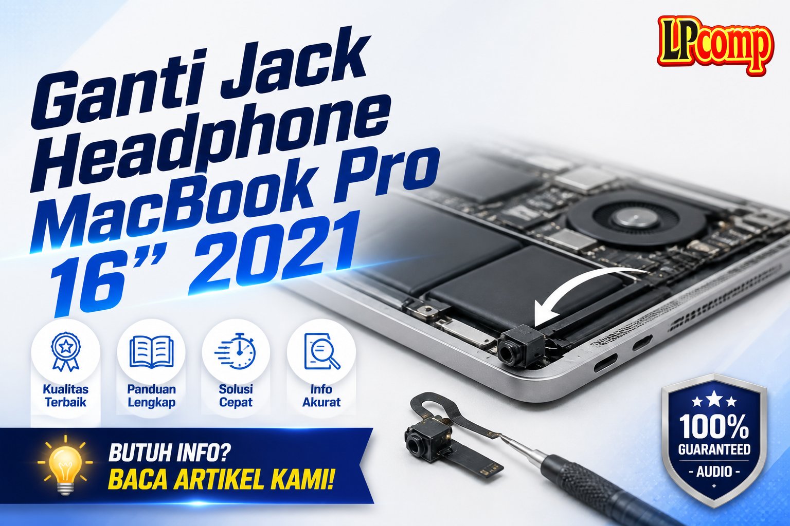Ganti Jack Headphone MacBook Pro 16" 2021