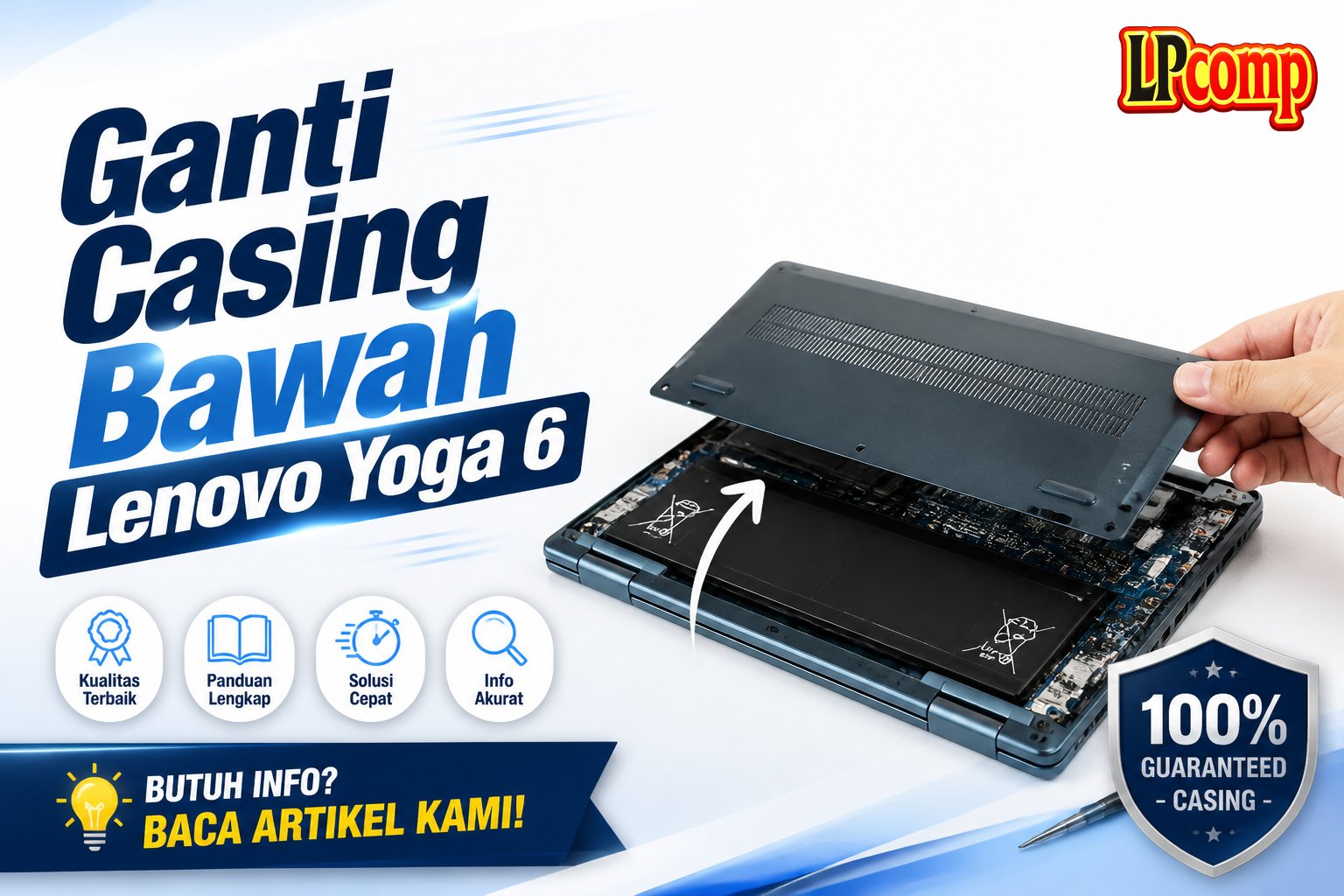 Ganti Casing Bawah Lenovo Yoga 6