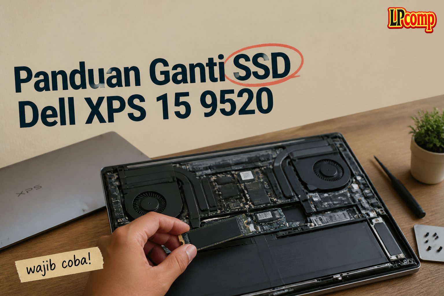 Panduan Ganti SSD Dell XPS 15 9520