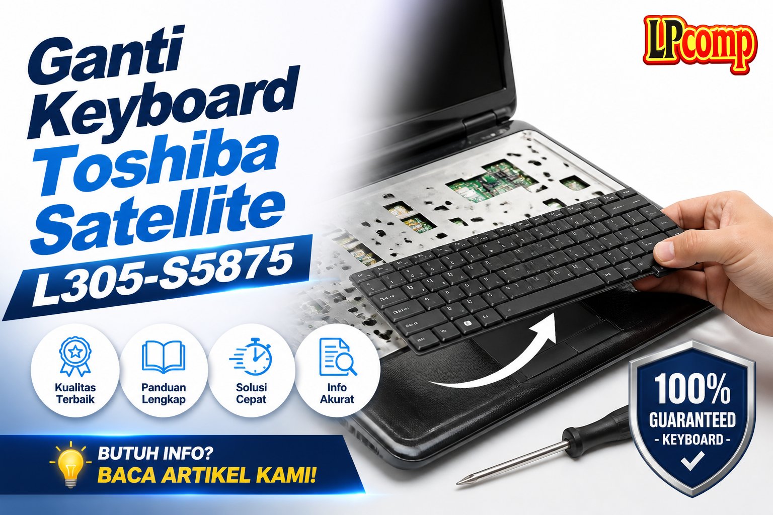 Ganti Keyboard Toshiba Satellite L305-S5875