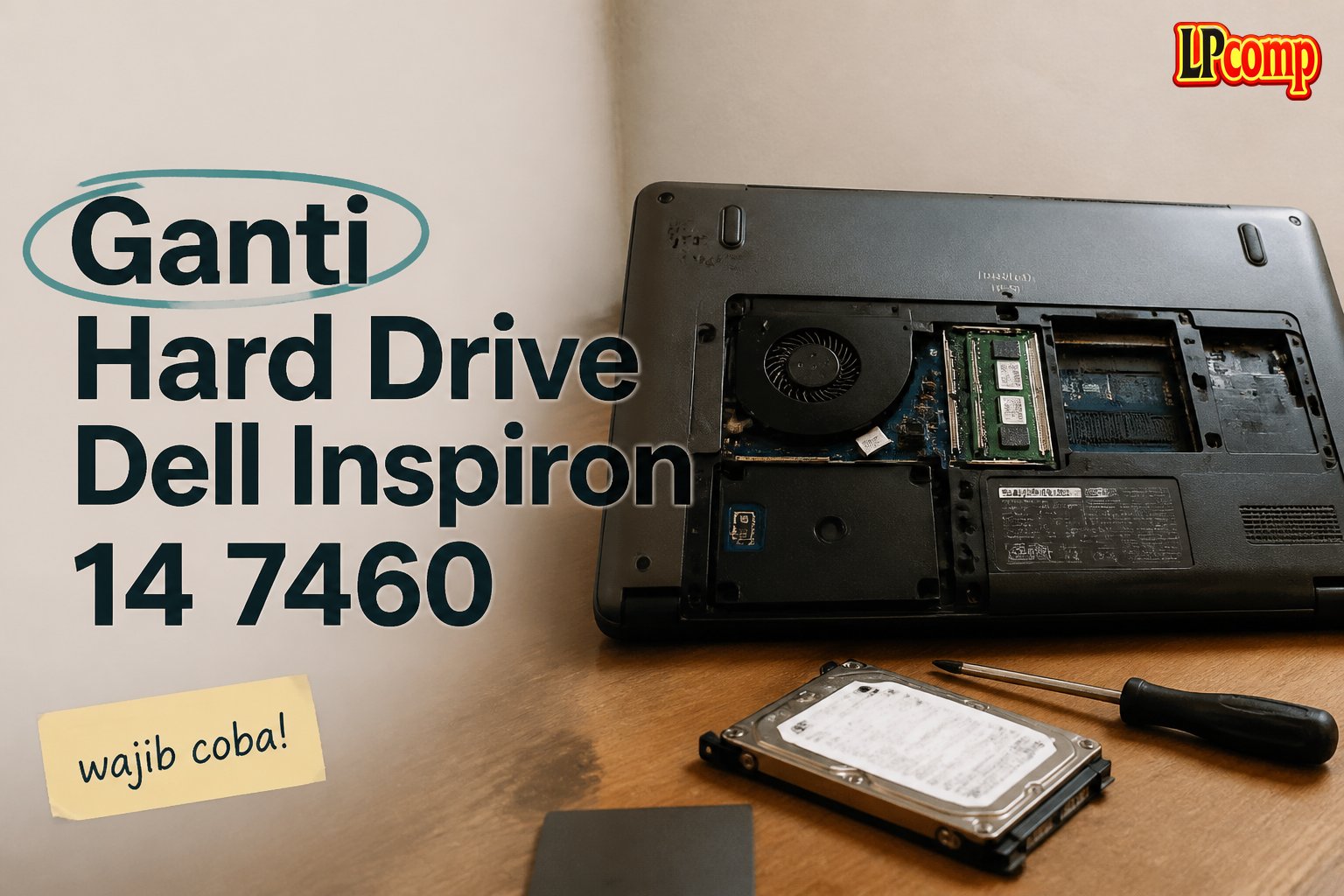 Ganti Hard Drive Dell Inspiron 14 7460