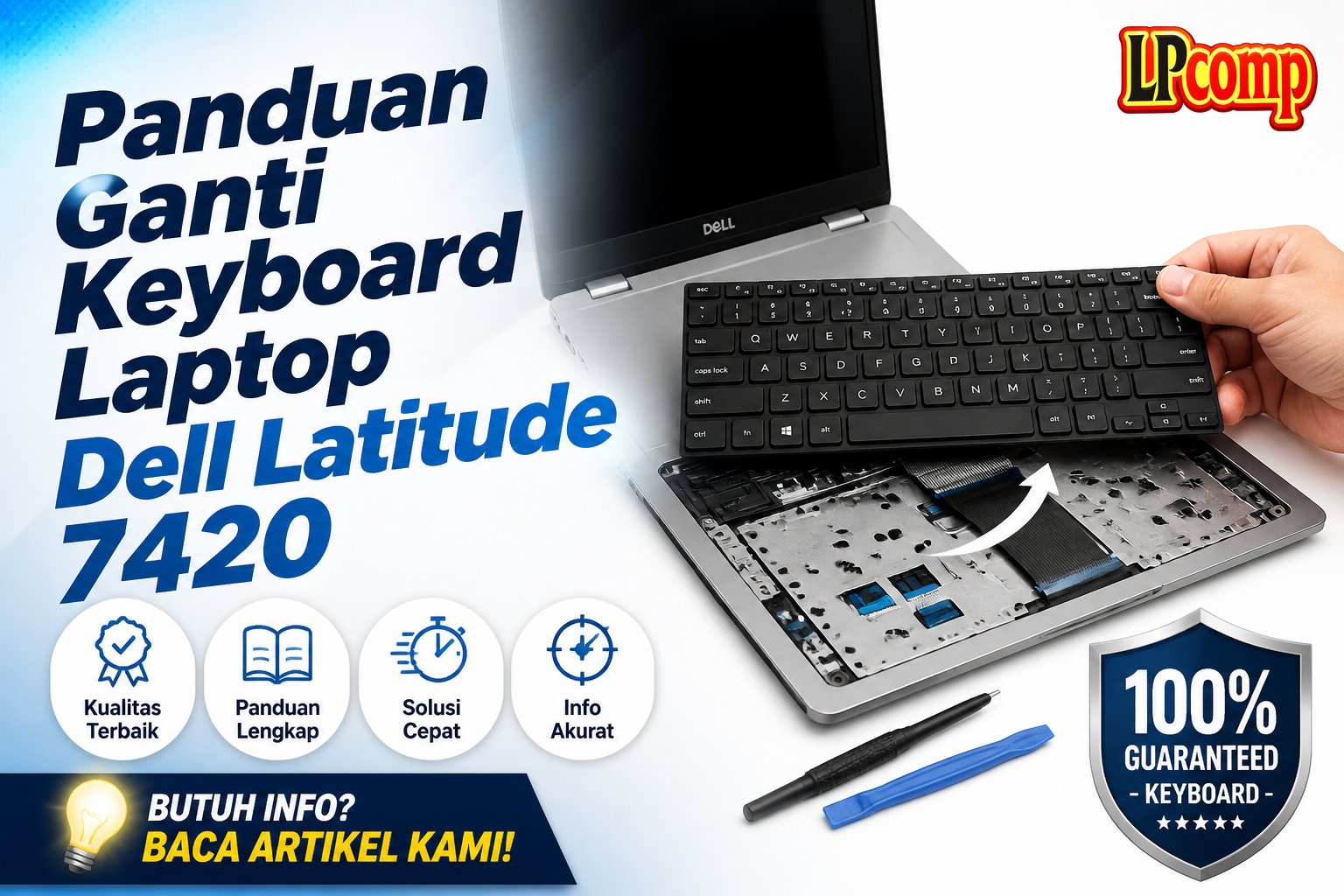 Panduan Ganti Keyboard Laptop Dell Latitude 7420
