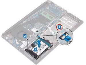 Langkah 1 — Menghapus Kabel Hard Drive