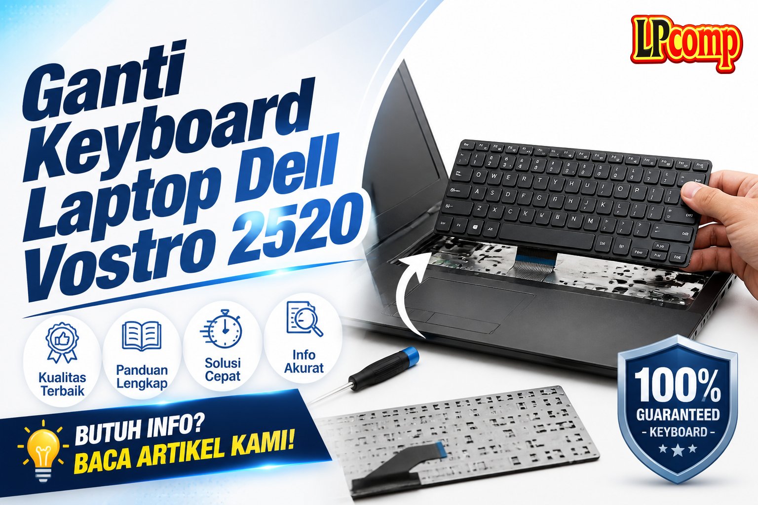 Ganti Keyboard Laptop Dell Vostro 2520