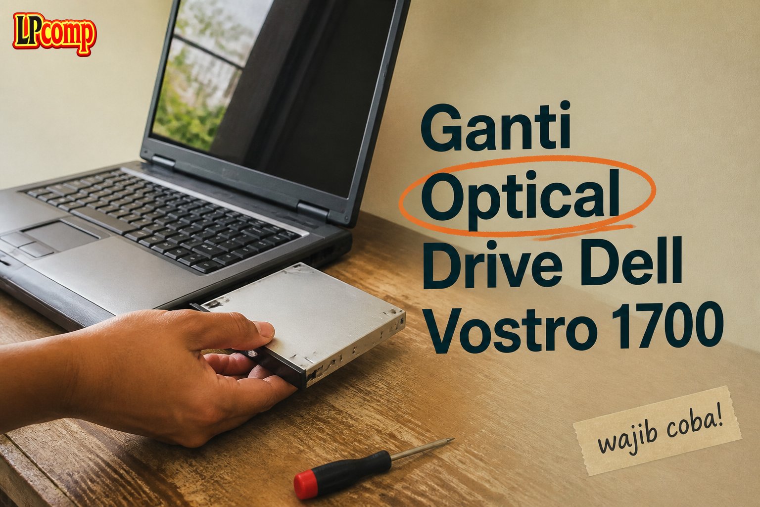 Ganti Optical Drive Dell Vostro 1700
