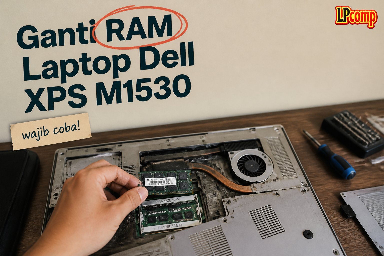 Ganti RAM Laptop Dell XPS M1530
