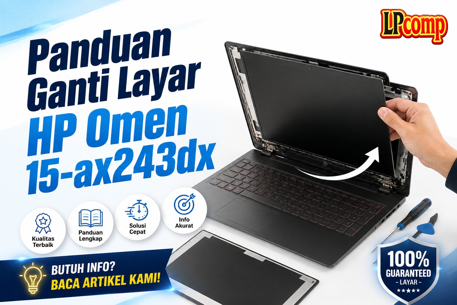 Panduan Ganti Layar HP Omen 15-ax243dx