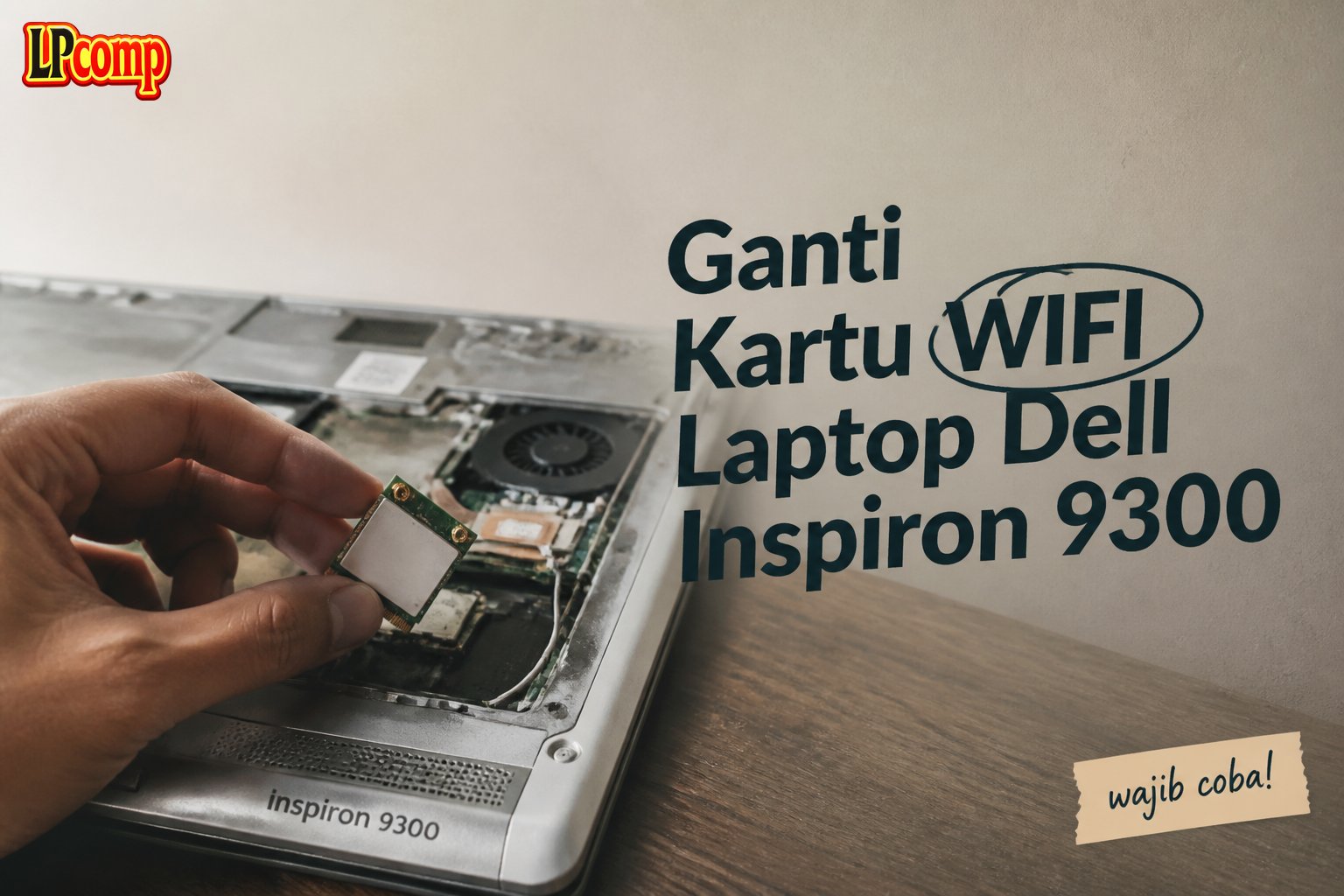 Ganti Kartu WIFI Laptop Dell Inspiron 9300