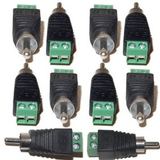 Jack RCA Male Sekrup CCTV Konektor Audio Video Tanpa Solder Terminal Baut - foto 1