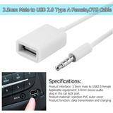 Kabel Audio OTG Male AUX to USB 2.0 Cable Connector jack 3.5mm - foto 3