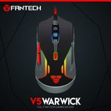 Mouse Gaming Fantech V5 Warwick Sensor Optik DPI 3200 Kabel USB RGB untuk PC Laptop - foto 1