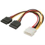 Kabel Power SATA 6 Pin 2 Cabang Molex ke SATA HDD Hard Disk Power Connector 18cm - foto 6
