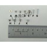 Baut Laptop M2 M2.5 M3 Stainless Steel Putih 2mm 2.5mm 3mm Screw Sekrup 5pcs Presisi - foto 1