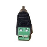 Jack RCA Male Sekrup CCTV Konektor Audio Video Tanpa Solder Terminal Baut - foto 2