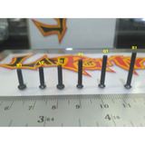 5pcs Baut Laptop M2 M2.5 M3 Carbon Stell Screw Sekrup 2mm 2.5mm 3mm Hitam - foto 6