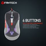 Mouse Gaming Fantech V5 Warwick Sensor Optik DPI 3200 Kabel USB RGB untuk PC Laptop - foto 2