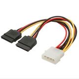 Kabel Power SATA 6 Pin 2 Cabang Molex ke SATA HDD Hard Disk Power Connector 18cm - foto 6