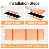 Heatsink SSD NVMe M.2 Pure Copper 3in1 Pendingin Thermal Pad Laptop Desktop PS5 Cooler Upgrade - foto 8