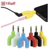 Audio Splitter Jack 3.5mm to dual female U Shape 2in1 (Mic & Audio) - foto 5