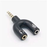 Audio Splitter Jack 3.5mm to dual female U Shape 2in1 (Mic & Audio) - foto 4