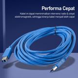 Kabel Ekstensi USB 3.0 USB A Male to USB B Male 5M Printer - foto 5