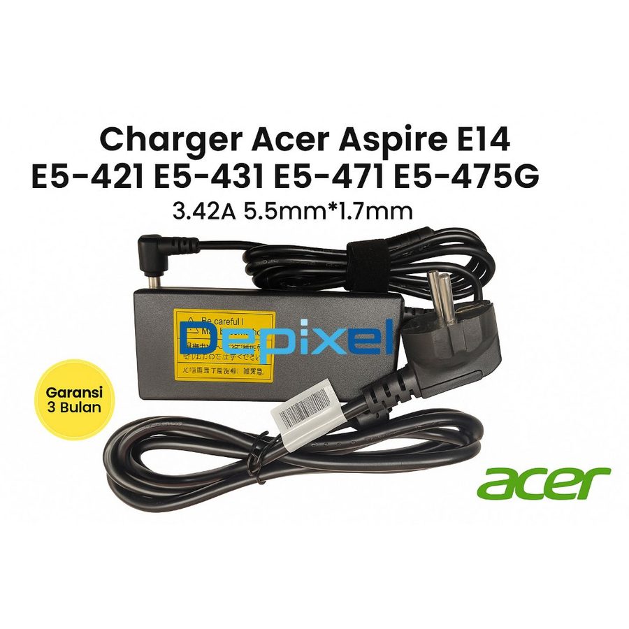 Charger Casan Adaptor Acer Aspire 3683 4736 4820T E5-421G V5-431 65W