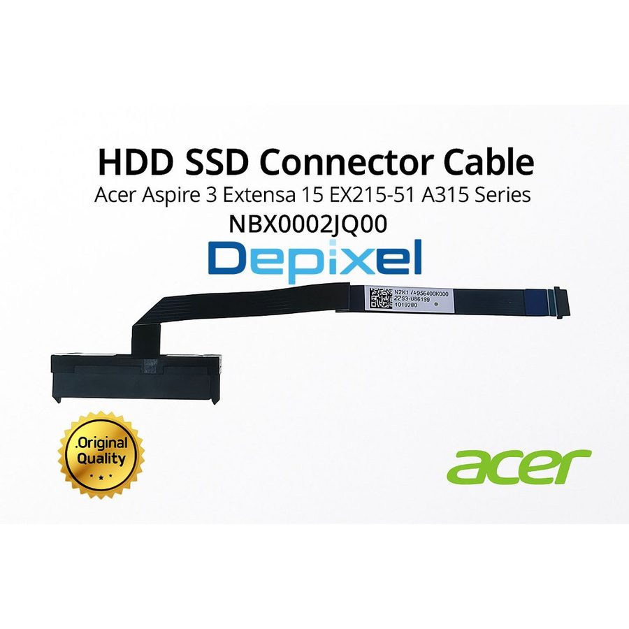 kabel konektor HDD SSD Acer Aspire 3 Extensa 15 EX215-51 A315 Series NBX0002JQ00
