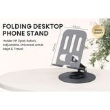 Holder HP Meja Lipat Adjustable Phone Stand Dudukan Ponsel Universal Anti Slip - foto 4