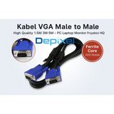 Kabel VGA Male to Male High Quality 1.5M 3M 5M PC Laptop Monitor Proyektor Ferrite Core - foto 4