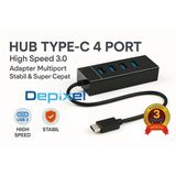 USB Hub 3.0 4 Port High Speed 5Gbps Splitter Adapter Laptop PC Windows Linux MacOS Depixel - foto 1
